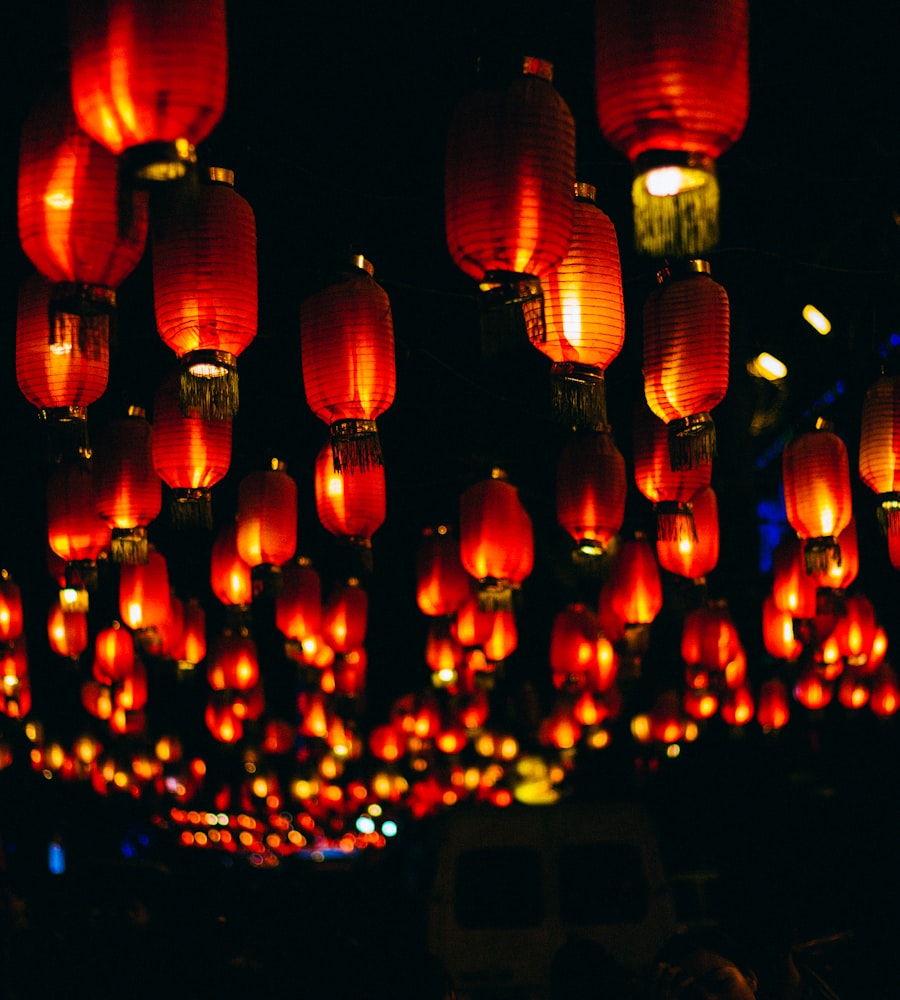Phố đèn lồng đỏ về đêm