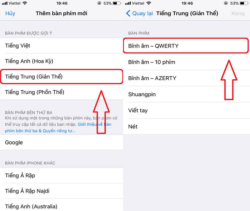 Gõ Pinyin trên điện thoại: